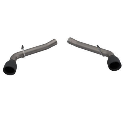 QTP 10-13 Chevrolet Camaro SS 6.2L 304SS Eliminator Muffler Delete Axle Back Exhaust w/4.5in Blk Tip 700110B 700110B Photo - Primary