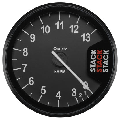 Autometer Stack Clubman Tachometer 80mm 0-3-13K RPM - Black ST200-0313 ST200-0313 Photo - Primary