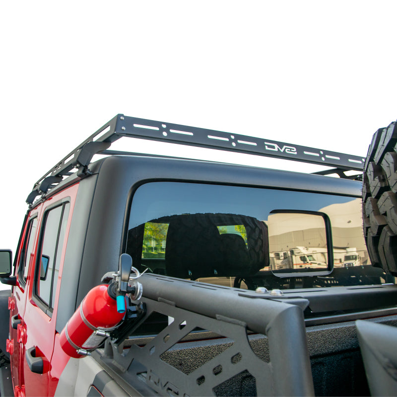 DV8 Offroad 07-18 Jeep Wrangler JK 4 DR / JL 2 DR & JT / 18+ Gladiator Roof Rack RRJL-02 RRJL-02 Photo - Mounted
