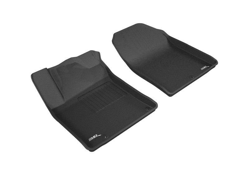 3D MAXpider 2018-2020 Hyundai Elantra GT Kagu 1st Row Floormat - Black L1HY08111509 L1HY08111509 Photo - Primary