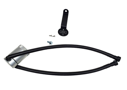J&L 20-22 Chevy Silverado/GMC Sierra 2500/3500 6.6L Drivers Side Oil Separator 3.0 - Clear Anodi 3089D-C 3089D-C Photo - Primary
