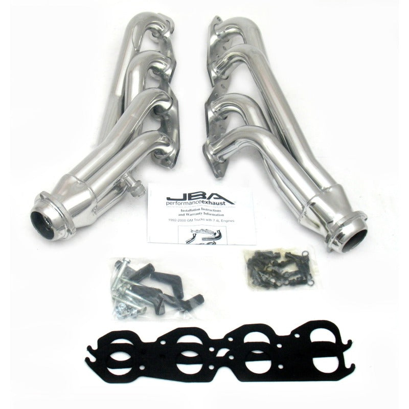JBA 96-00 GM Truck 7.4L Voretc w/o A.I.R. 1-3/4in Primary Silver Ctd Cat4Ward Header 1822SJS 1822SJS Photo - Primary