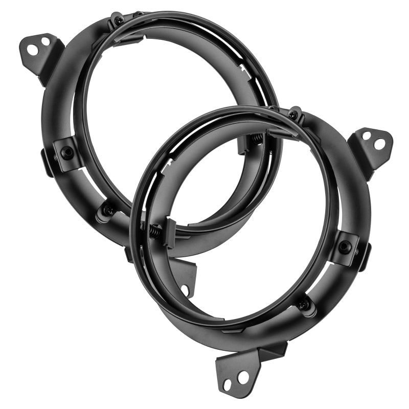 ORACLE Lighting Oracle Jeep Wrangler JL/ Gladiator JT Adjustable 7in. Headlight Brackets (Pair) 5843-504 5843-504 Photo - Mounted