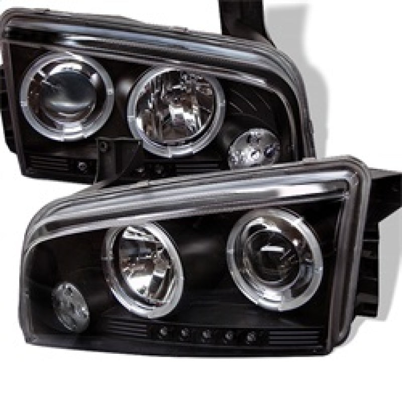Spyder Dodge Charger 06-10 Projector Headlights Halogen Only - LED Halo LED Blk PRO-YD-DCH05-LED-BK 5009739 5009739 Photo - Primary