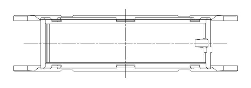 ACL Ford Coyote 5.0L V8 Standard Size High Performance Main Bearing Set 5M5655H-STD 5M5655H-STD Technical Drawing