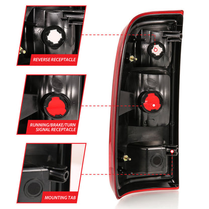 ANZO 2008-2016 Ford F-250 Taillight Red/Clear Lens (OE Replacement) 311305 311305 Photo - Unmounted