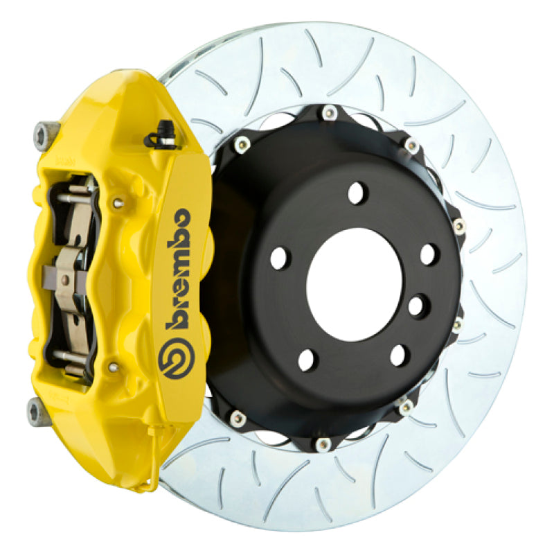 Brembo 84-87 Testarossa Rear GT BBK 4 Piston Cast 380x28 2pc Rotor Slotted Type-3- Yellow 2P3.9068A5