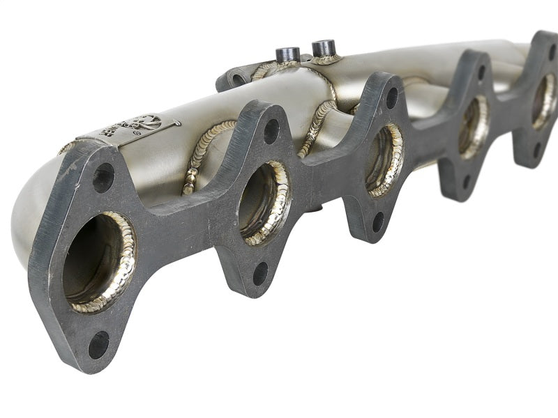 aFe Twisted Steel 304 Stalinless Header w/(T4) Turbo Manifold Dodge Diesel 48-32019 Photo - Unmounted