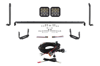 Diode Dynamics 14-23 Toyota 4Runner SS5 Stealth Grille LED 2-Pod Kit Sport - White Driving DD7538 DD7538 Photo - Primary