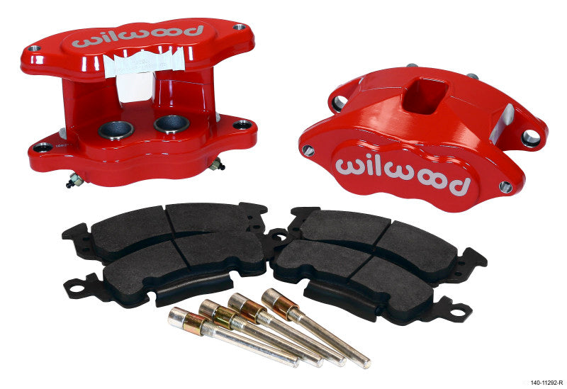 Wilwood D52 Rear Caliper Kit - Red 1.25 / 1.25" Piston,1.28" Rotor 140-11292-R Photo - Primary