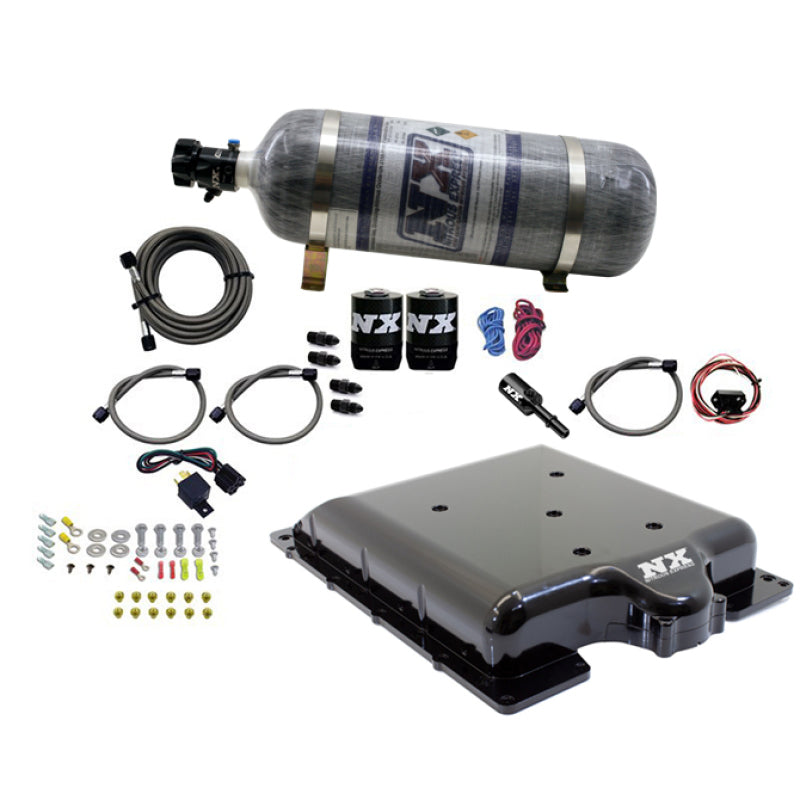 Nitrous Express Dodge Hellcat/Demon Supercharger Lid Nitrous Kit (100-400HP) w/12lb Bottle 20972-12 20972-12 Photo - Primary