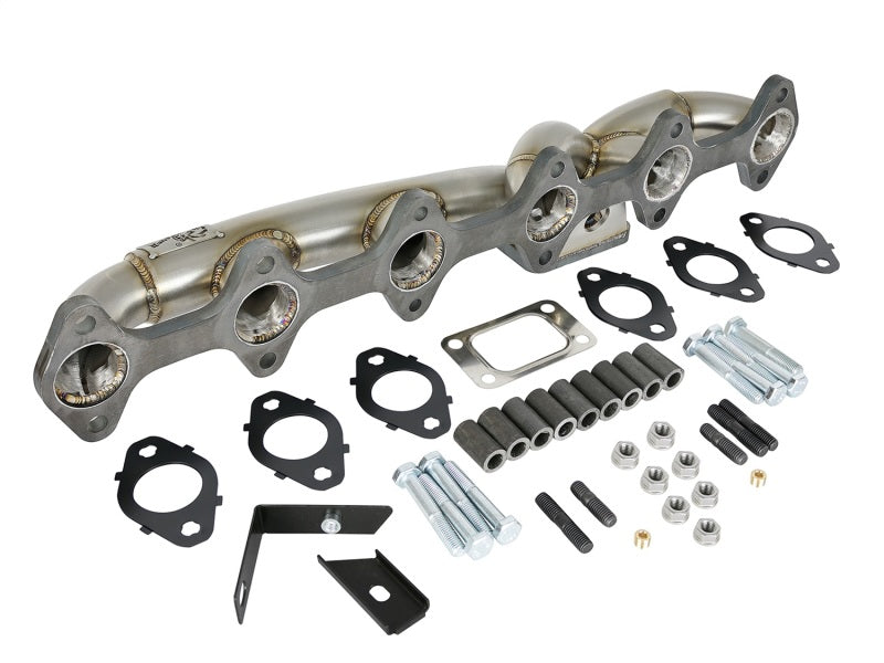 aFe Twisted Steel Header w/ Turbo Manifold 03-07 Dodge Diesel L6-5.9L 48-32017 48-32017 Photo - Unmounted