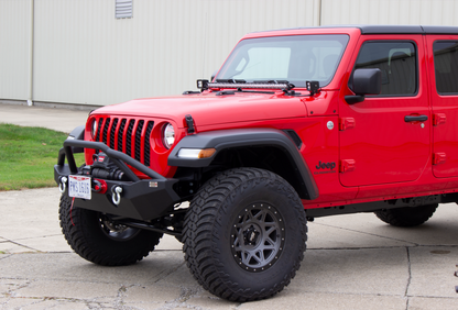 Fishbone Offroad 2018+ Jeep Wrangler JL - Black Aluminum Hawse Fairlead License Plate Mount FB21098 FB21098 Photo - lifestyle view