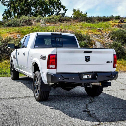 Westin 09-18 Ram 1500 Pro-Series Rear Bumper - Textured Black 58-421025 58-421025 Photo - Mounted