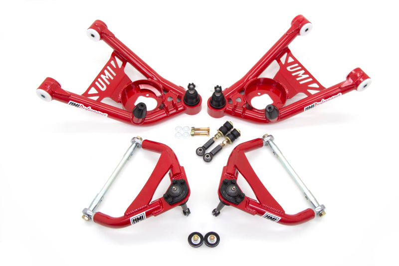 UMI Performance 64-72 GM A-Body Tubular Upper & Lower Front A-Arm Kit- Delrin Bushings 403256-3-R 403256-3-R Photo - Primary