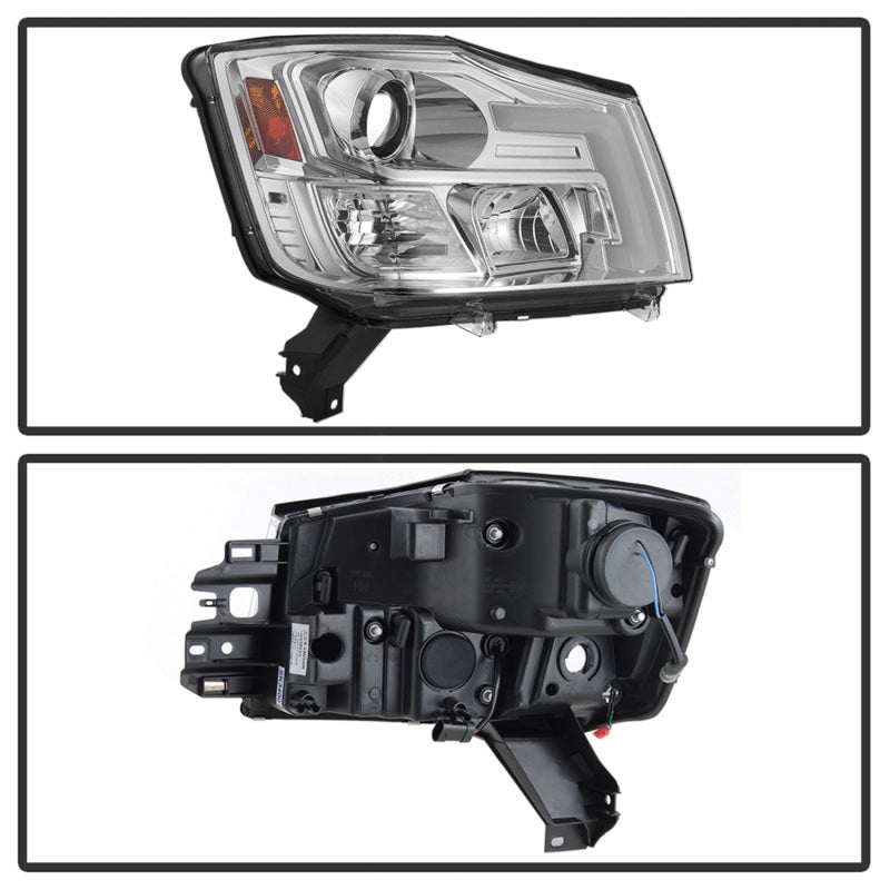 Spyder 04-15 Nissan Titan / 04-07 Nissan Armada V2 Projector Headlights - Chrome PRO-YD-NTI04-DRL-C 5085498 5085498 Photo - Unmounted