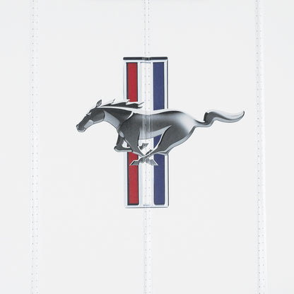 Covercraft UVS100 Premier Series Custom Sunscreen with Ford Mustang Tri-Bar logo UFP10173WH UFP10173WH Photo - Close Up