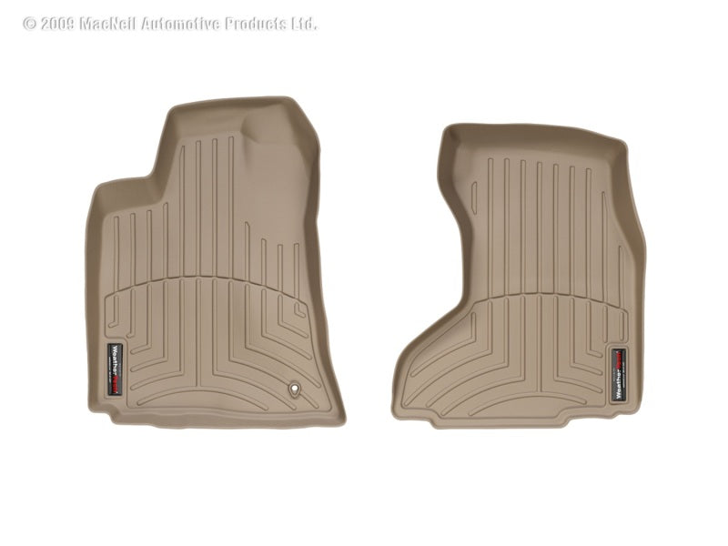 WeatherTech WT FloorLiner - Front - Tan Floor Mats Floor Mats - Rubber main image