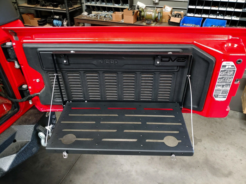 DV8 Jeep JL Tailgate Mounted Table (Trail Table) - Black TTJL-01 TTJL-01 User 1