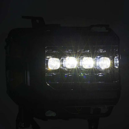 AlphaRex 14-18 GMC Sierra NOVA LED Proj Headlights Plnk Style Alpha Blk w/Activ Light/Seq Signal/DRL 880616 880616 User 4