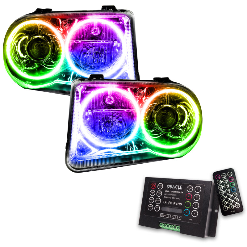 ORACLE Lighting Oracle 05-10 Chrysler 300C V8 SMD HL - Non HID - ColorSHIFT w/ 2.0 Controller 7163-333 7163-333 Photo - lifestyle view