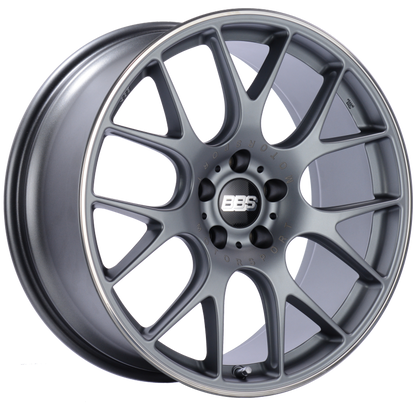 BBS CH-R 20x9 5x120 ET24 Satin Titanium Polished Rim Protector Wheel -82mm PFS/Clip Required CH100TIPO CH100TIPO Photo - Primary