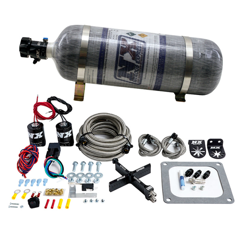 Nitrous Express 4500 Covert Crossbar Plate System Stage 6 50-300HP (12lb Bottle) 63071-12 63071-12 Photo - Primary