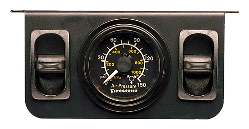 Firestone Air Adjustable Leveling Pneumatic Control Panel w/Dual Black Gauge 0-150psi (WR17602145) 2145 2145 Photo - Primary