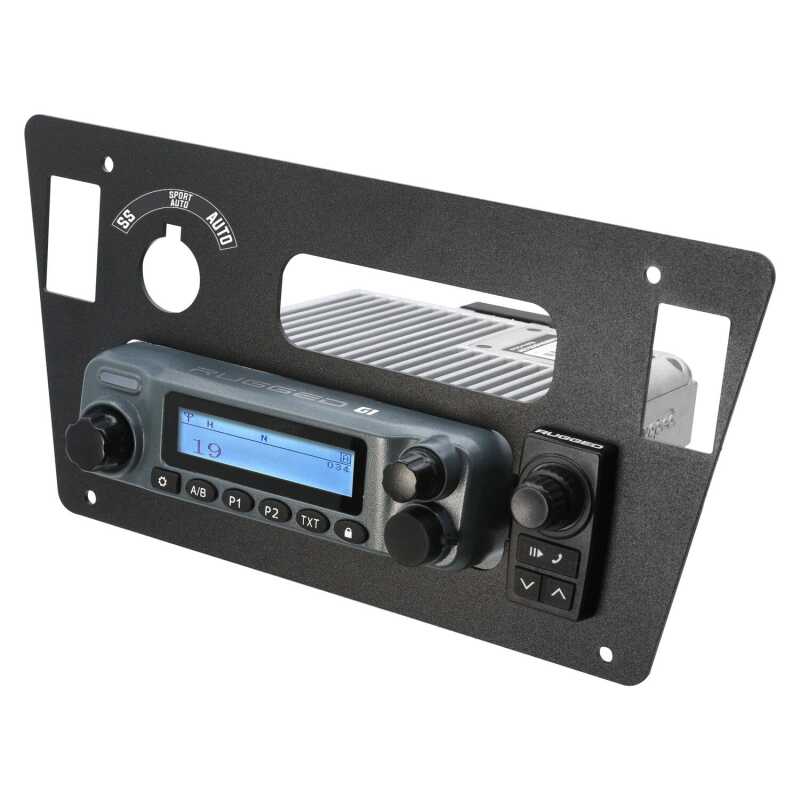 Rugged Radios 2024 Yamaha YXZ Mount for M1 / G1 / RM60 / GMR45 Mobile Radio and 696 Rocker Intercom IK-RM-YXZ IK-RM-YXZ Photo - Primary
