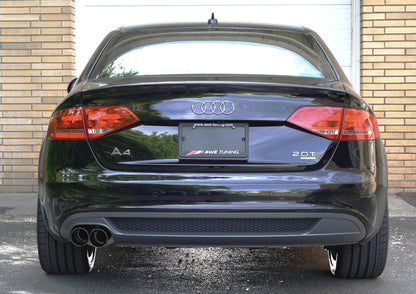 AWE Tuning Audi B8 A4 Touring Edition Exhaust - Single Side Diamond Black Tips 3015-23010 3015-23010 Photo - out of package