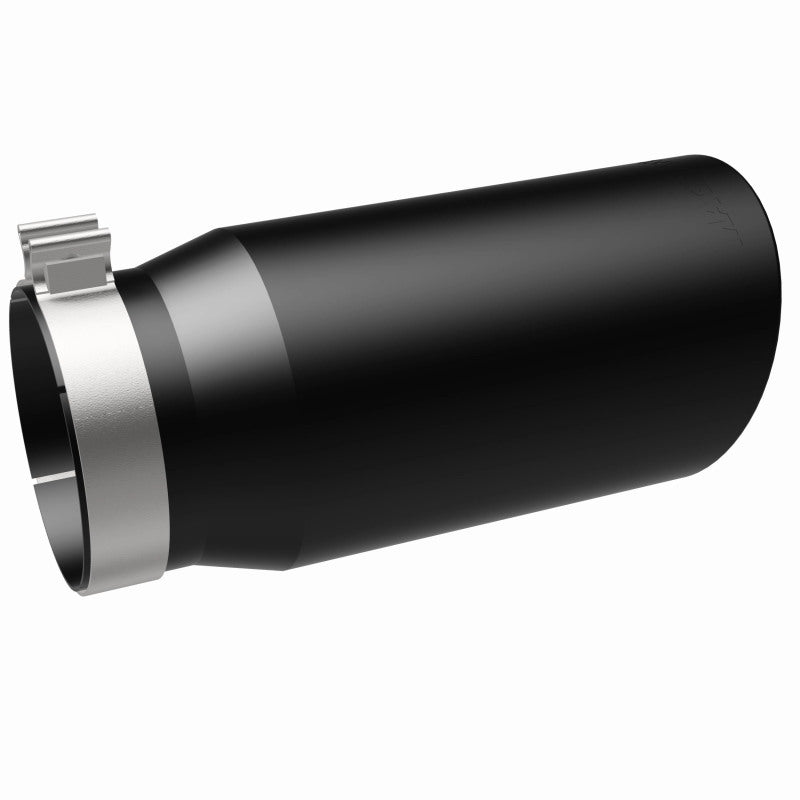 Magnaflow Tip Stainless Black Coated Single Wall Round Single Outlet 6in Dia 5in Inlet 13in L 35239 35239 360 Degree Image Set