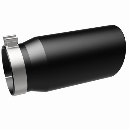 Magnaflow Tip Stainless Black Coated Single Wall Round Single Outlet 6in Dia 5in Inlet 13in L 35239 35239 360 Degree Image Set
