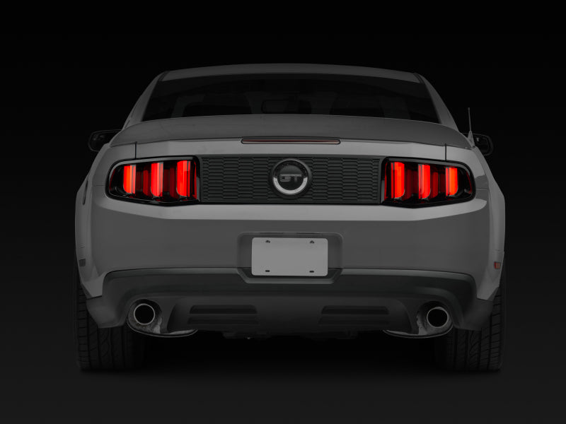Raxiom 10-12 Ford Mustang Vector V2 LED Tail Lights - Gloss Black Housing (Clear Lens) 405839 405839 Photo - Close Up