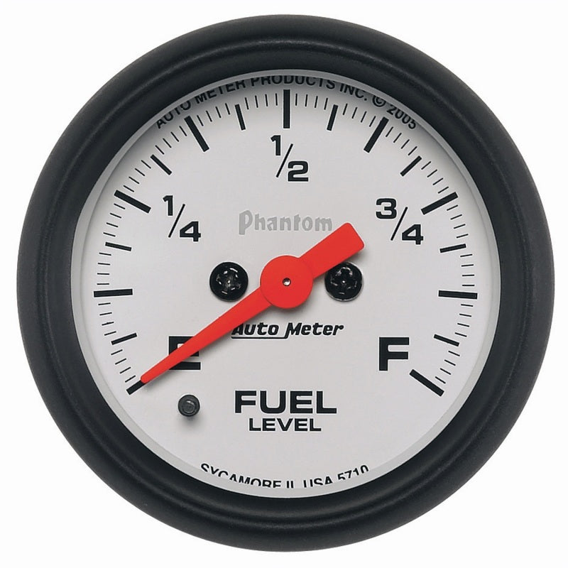 Autometer Gauge, Fuel Level, 2 1/16", 0-280 Programmable, Phantom 5710 Photo - Primary