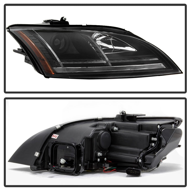 Spyder 08-15 Audi TT HID Xenon Projector Headlights w/Seq Turn Signal - Blk (PRO-YD-ATT08-HID-BK) 5085542 5085542 Photo - Unmounted