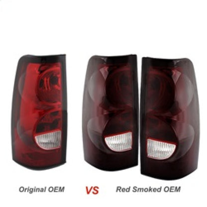 SPYDER Xtune Chevy Silverado 1500-2500-3500 03-06 OEM Style Tail Lights Red Smoked ALT-JH-CS03-OE-RSM 9026355 9026355 Photo - Unmounted