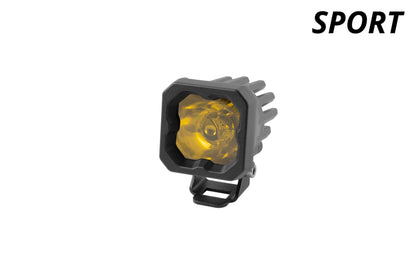 Diode Dynamics Stage Series C1 LED Pod Sport - Yellow Wide Standard ABL Each DD6443S DD6443S User 1