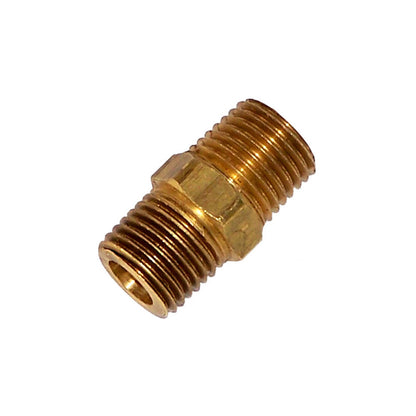 Kleinn Air Horns Kleinn Hex Male Nipple Adapter - 1/4In M NPT to 1/4In M NPT 51414N 51414N Photo - Primary