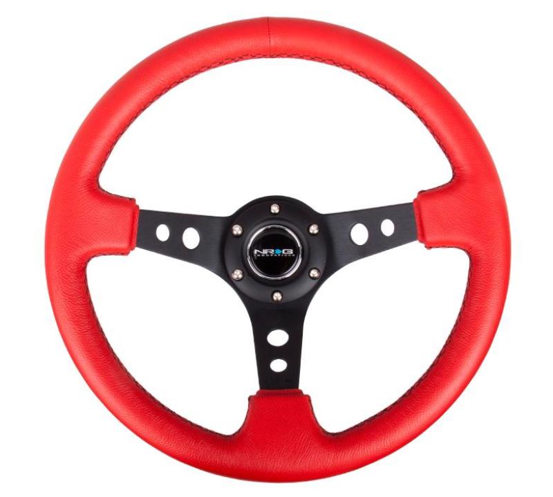 NRG Reinforced Steering Wheel - 350mm Sport Steering Wheel (3" Deep) Black RST-006RR-BS-B User 1