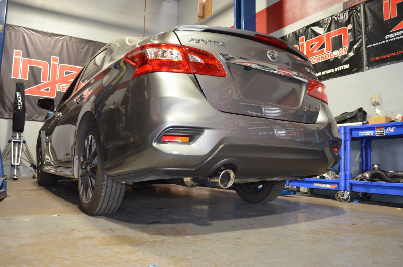Injen SS Axle-back Exhaust 2017+ Nissan Sentra 1.6L Turbo 4 Cyl SES1971AB Photo - Mounted