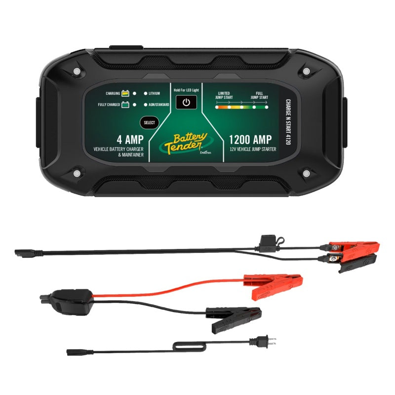 Battery Tender Charge N Start 4120 4A Battery Charger & 1200A Jump Starter 030-7020-WH 030-7020-WH User 1