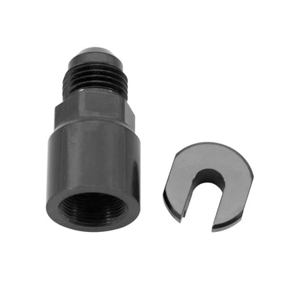 Russell -6 AN Male x 1/4' SAE Quick-Disconnect Female (Black Finish) 641303 Photo - Unmounted