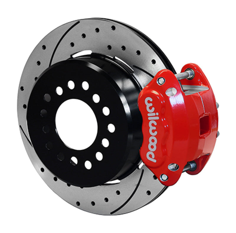 Wilwood D154 Rear 12.19in P-Brake Kit 2.75in-2.81in Offset - Red 140-15641-DR