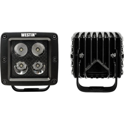 Westin LED Auxiliary Light 3.2in x 3.0in Spot w/5W Cree - Black 09-12205A-PR 09-12205A-PR Photo - Unmounted
