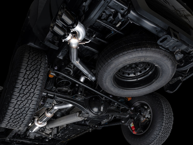 AWE Tuning AWE Exhaust for 4th Gen Toyota Tacoma Dual Diamond Black Tips 3015-33254 3015-33254 Photo - Mounted
