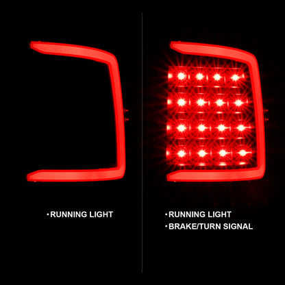 ANZO 2009-2018 Dodge Ram 1500 LED Taillight Plank Style Black w/Clear Lens 311318 311318 Photo - Unmounted