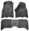 Husky Liners 2012 Dodge Ram 1500/2500/3500 Crew Cab WeatherBeater Combo Black Floor