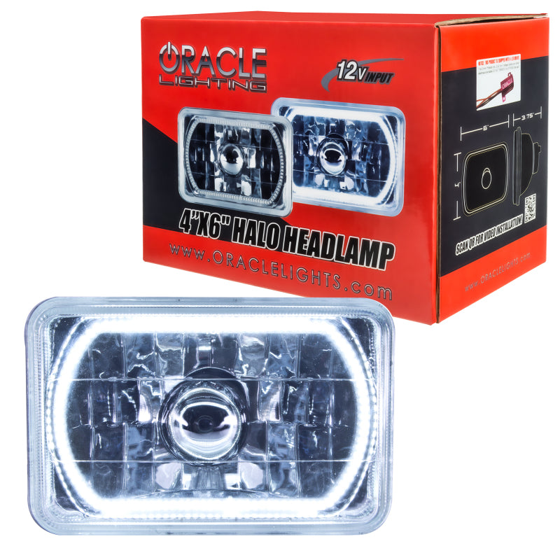 ORACLE Lighting Oracle Pre-Installed Lights 4x6 IN. Sealed Beam - White Halo 6909-001 6909-001 Photo - Close Up