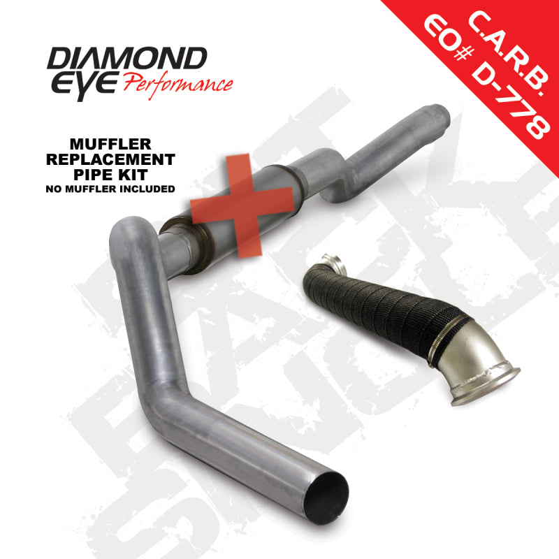 Diamond Eye Performance Diamond Eye KIT 5in CB MRP SGL w/ TDP AL 06-07 Chevy/GMC 6.6L Duramax 2500/3500 K5123A-RP K5123A-RP Photo - Primary