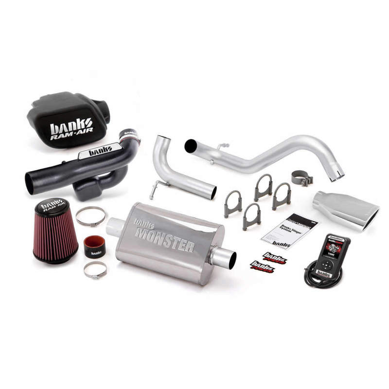 Banks Power 12-14 Jeep 3.6L Wrangler (All) 2dr Stinger Sys w/ AutoMind - SS Single 51348 Photo - Primary